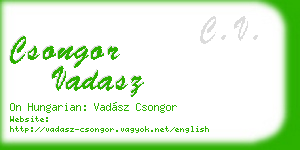 csongor vadasz business card