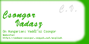 csongor vadasz business card